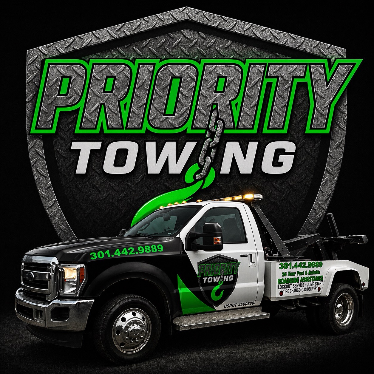 Priority Towing & Recovery Logo File